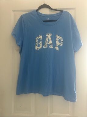 GAP Sky Blue Crewneck Logo Tee